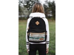 TopBags Canvas Batoh Canvas TopBags Winter Paterrn Černý 16 l