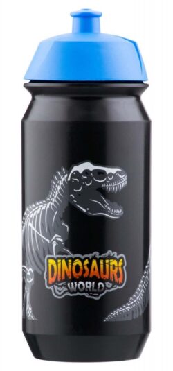 Dětská láhev na pití Baagl Dinosauři 500 ml s praktickým pítkem.