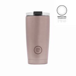 Unikátní třívrstvý nerezový termohrnek Cool Bottles Tumbler Metallic Rose