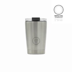 Unikátní třívrstvý nerezový termohrnek Cool Bottles Tumbler Metallic Silver