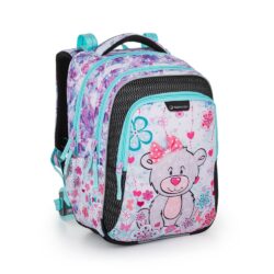 Školní batoh pro prvňáčky BAGMASTER LUMI 21 C GRAY/BLUE/PINK.