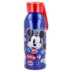 Dětská hliníková láhev na pití se silikonovým poutkem Stor It´s Mickey thing 510 ml.