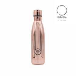 Originální nerezová dvouvrstvá termoláhev Cool Bottles Chrome Rose.