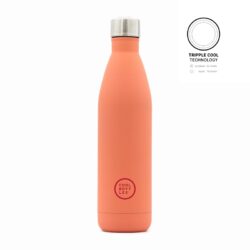 Unikátní nerezová třívrstvá termoláhev Cool Bottles Pastel Coral.