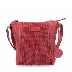 Kožená crossbody kabelka ve vintage stylu