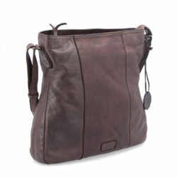 Kožená crossbody kabelka ve vintage stylu