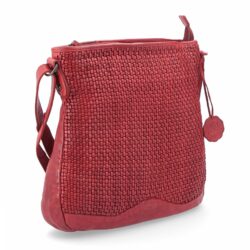 Kožená crossbody kabelka ve vintage stylu