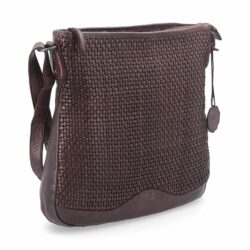 Kožená crossbody kabelka ve vintage stylu