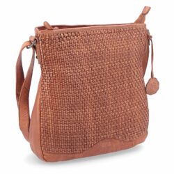 Kožená crossbody kabelka ve vintage stylu