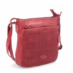 Kožená crossbody kabelka ve vintage stylu