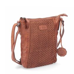 Kožená crossbody kabelka ve vintage stylu