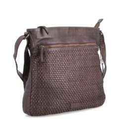 Proplétaná crossbody z pravé kůže