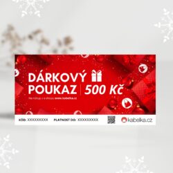 Dárkový poukaz v hodnotě 500 Kč je skvělým dárkem pro všechny milovníky módy. Poukaz umožňuje obdarované osobě vybrat si z široké škály stylových kabelek